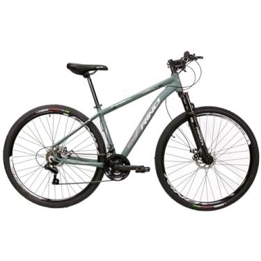 Imagem de Bicicleta Aro 29 Rino Everest 24v – Freio a Disco, SHIMANO TZ, Rapid Fire, Aro Duplo, Cabeamento Interno (Verde Exercito, 21)