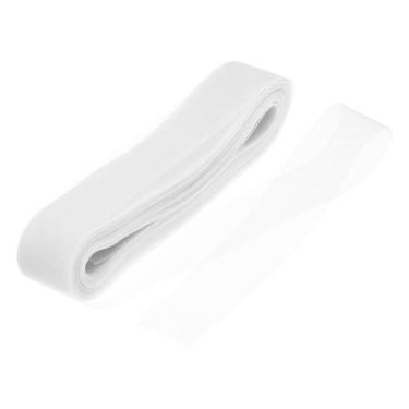 Imagem de Trança de crina de cavalo MECCANIXITY 50 m rígida, 5 cm de largura, poliéster branco