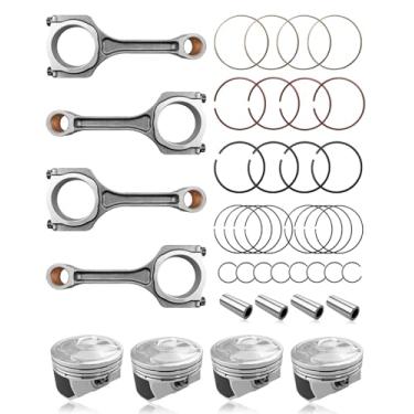 Imagem de Kit de pistão do motor adequado para Kia Optima Sorento Sportage Santa Sonata Tucson 2011-2019 Substituir 23040-2G200 23040-25200 23410-25201 23410-2G201, kit de pistão de biela com conjunto de biela