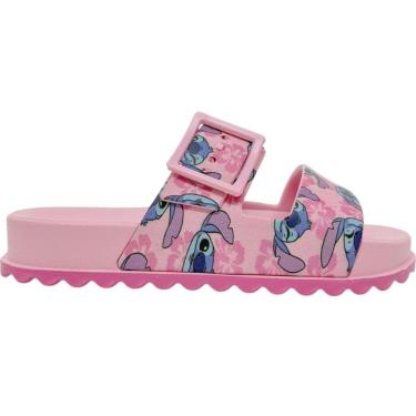 Imagem de Chinelo Birken Infantil Menina Casual Dia a Dia Slide Calce Fácil Stitch Summer Grenden...