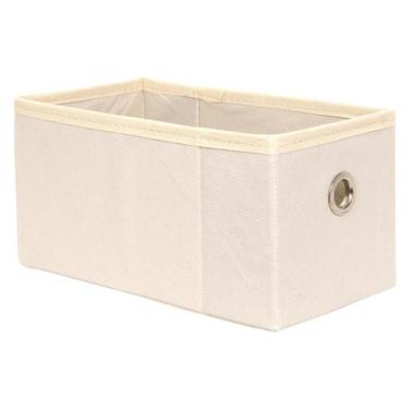 Imagem de Caixa Organizadora 14x14x28 Colorida Ilhos - ORGANICANTO, Bege