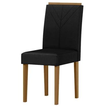 Imagem de Cadeira Sala De Jantar Anitta Factor Preto - Fabrica 1 Móveis