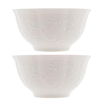 Imagem de Jogo 2 Bowl Tigela De Cerâmica New Bone Butterfly Flower Borboleta Flores 14cm Lyor