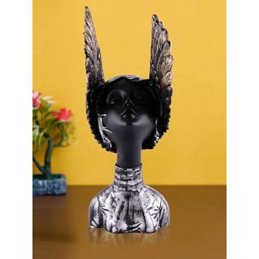 Imagem de Done with Love Store Estátua de anjo grego de resina pequena estátua de anjo menina jardim escultura de anjo romano para decoração de jardim doméstico interno e externo 03