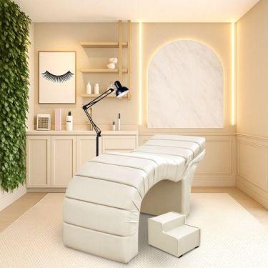 Imagem de Maca Luxo Reclinável Para Estética Facial Extensão Cílios - Bz Home De