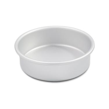 Imagem de kefyixc Forma de bolo de 15 cm, formas redondas de alumínio para bolo de festa de aniversário, não tóxica, apenas máquina de lavar as mãos. Prata (6 × 2 formas redondas de bolo)