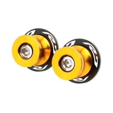 Imagem de jininshengxindianzi Compatible With R3 R7 R25 1999-2022 YZF-R3 YZF-R25 YZF-R7 CNC Swingarm Spools Sliders Stand Screws M6 Bolts Motorcycle Accessories(R7 Gold)