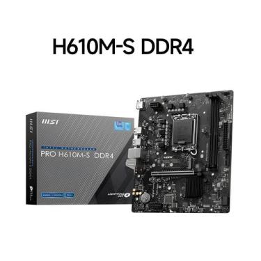 Imagem de Placa-mãe MSI pro H610M LGA1700 Intel H610 De 64GB DDR4 Para Computado