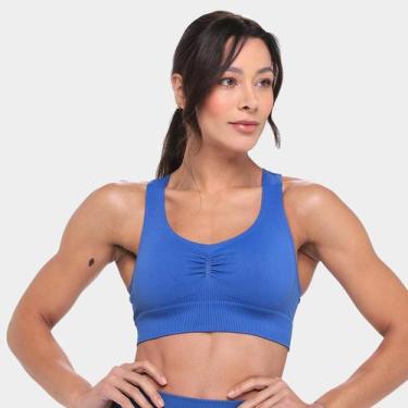 Imagem de Top Selene Nadador Feminino, Azul, P