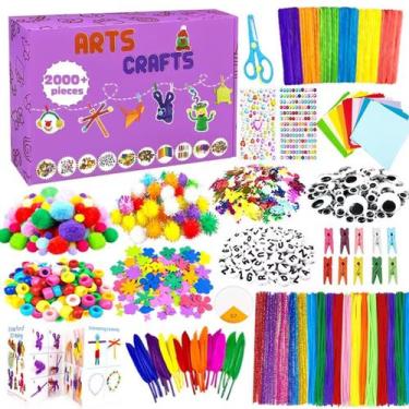 Imagem de Kit de suprimentos de arte e artesanato VLUSSO 2000 unidades para cria
