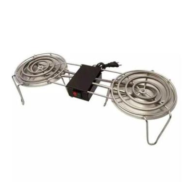 Imagem de Fogareiro Duplo Elétrico Esquentador de Marmita 800w 110v - OUTRAS MAR