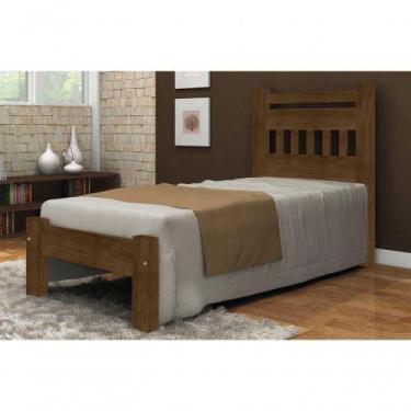 Imagem de Cama Solteirão Mônaco Angelim Pedra/Tauari Imbuia - GSRM