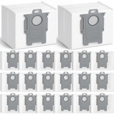 Imagem de BUXEBUX Pacote com 20 sacos de pó de substituição Q7 M5+, Q5+ para Roborock Q5 Max+, Q5 Pro+, S8, S7 Pro Ultra, S7MaxV Ultra, S8+, Q7,Q8 Max+, Q10 S5+, Q10 X5+ Sacos de vácuo para Roborock, sacos de