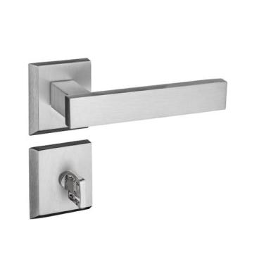 Imagem de Fechadura Retro Banheiro 40mm Cromo Acetinado RQ3 411-40PB CRA Pado