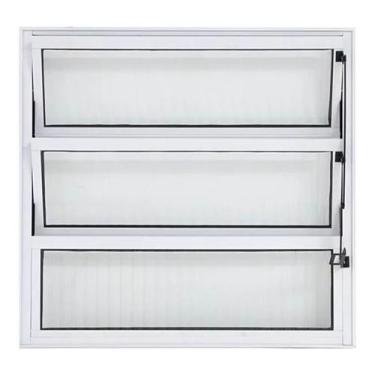 Imagem de Vitro Alumínio Branco Basculante 80 x 80 - Casas Boom