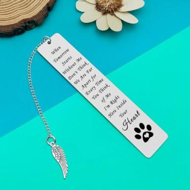 Imagem de Marcador de página para perda de animais de estimação, presente de simpatia para perda de cão, gato em memória de cão, marcador de página para filha, filho, amigos, colega de trabalho, dono de gato