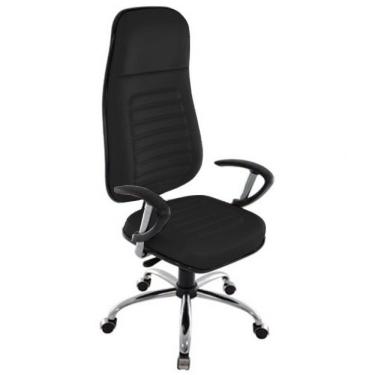 Imagem de Cadeira Presidente Com Espaldar Alto Linha Blenda Marrom.