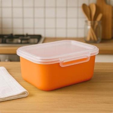 Imagem de Pote Plásticos 1L Com Trava Kit Para Marmita Fitness Microondas e Gela