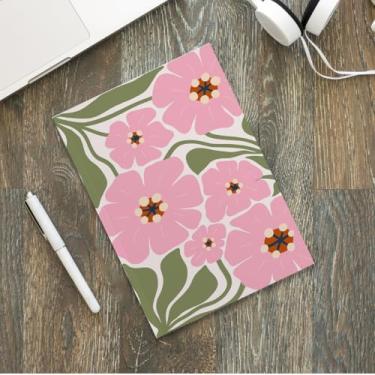 Imagem de Caderno de flores de capa macia, caderno de diário para anotações, agenda, agenda, diário de viagem, 8