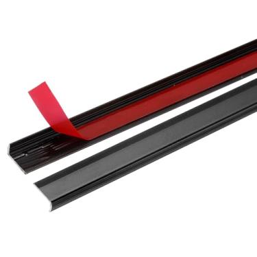 Imagem de HARFINGTON 20 peças de acabamento de borda de azulejo 30,5 cm x 1 cm Descasque e cole Backsplash guarnição de liga de alumínio autoadesivo em forma de L tira de canto externo para porta traseira de