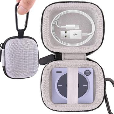 Imagem de JINMEI Estojo rígido de EVA compatível com Mighty 3 Spotify e Amazon Music Player (edição 2026), caixa protetora para viagem (cinza)
