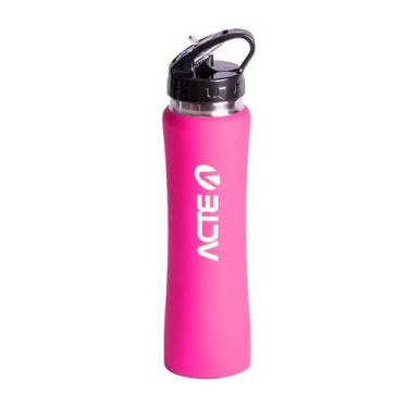 Imagem de Garrafa Squeeze Termico Emborrachado 500ml Acte Sports, Rosa