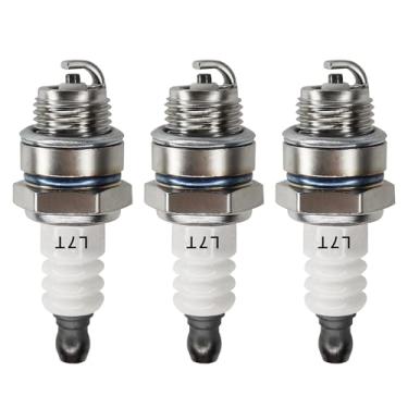 Imagem de CQSPMOTO Pacote com 3 velas de ignição L7T de substituição para NGK BPMR7A, L7T e para Champion CJ8 RCJ6Y RCJ7Y e mais tipos de velas de ignição Adefol adequadas para motores de motosserra Stihl