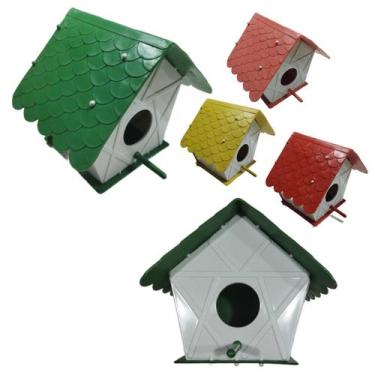 Imagem de Casinha Viveiro Para Passarinho Plástico Ninho Árvore - BW Plásticos