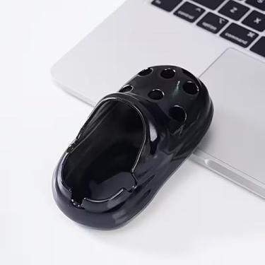 Imagem de 1 cinzeiro engraçado para adultos, bandeja de fumar em forma de sapatos, uso externo e interno à prova de vento com base antiderrapante, presente engraçado para decoração de mesa de escritório em casa