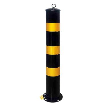 Imagem de Bollard De Segurança Removível Com Manga De Embutimento, Poste De Poste De Segurança De Aço Amarelo Com Parafusos De Ancoragem & Cadeado, Bollard De Estacionamento Para Ar, 1pcs-yellow, 800mm/31.5in