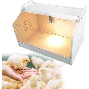 Imagem de Caixa De Chocadeira Para Pintos Codorna Aves Pato Manual Iubators Aves De Capoeira Aquecedor Breeding Box Aquece Até 20 Recém-nascidos Frango, Basic, S/48 * 30 * 32CM