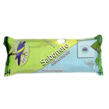 Imagem de Base Sabonete Glicerinada Branca Nossa Terra, 1kg, Fórmula Neutra para Cosméticos Artesanais, Alta Versatilidade