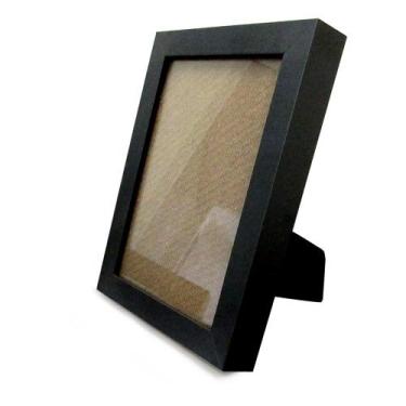 Imagem de Porta Retrato Caixa Preto - TaColado, 10 x 15 cm