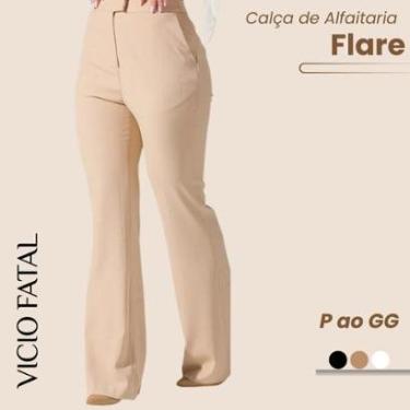 Imagem de Calça Feminina de Alfaiataria Social Flare-Feminino