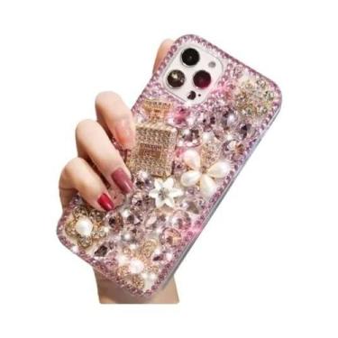 Imagem de Capa De Luxo Com Diamantes Para iPhone 16 15 14 13 12 11 pro Max X XS 