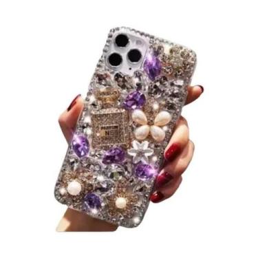 Imagem de Capa De Luxo Com Diamantes Para iPhone 16 15 14 13 12 11 pro Max X XS 
