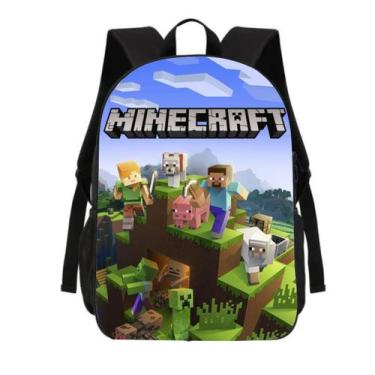 Imagem de Mochila Escolar Minecraft Volta as Aulas - Genérica