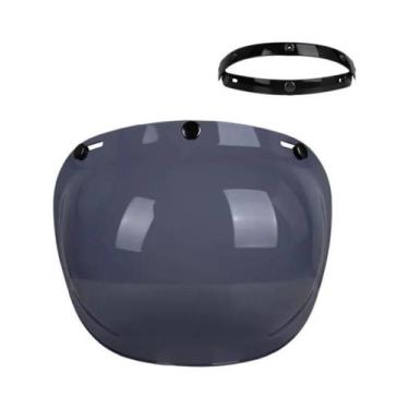 Imagem de Capacete de Motocicleta com Viseira Bolha - Aberto e Dobrável, marrom 