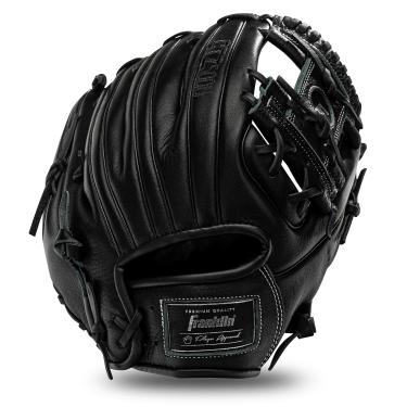 Imagem de Franklin Sports Luva de beisebol CTZ5000 – Luva de beisebol masculina para adultos e jovens – Luva de couro de vaca preta – I-Web de 29 cm para defensores internos