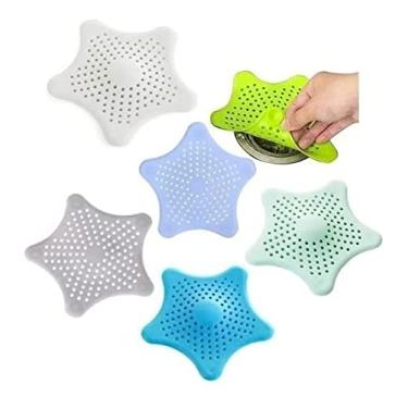 Imagem de Tapete Tampa Silicone Ralo Pia Cozinha|banheiro Estrela 1 Un