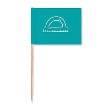 Imagem de Régua de comprimento de arco Art Deco presente moda palito de dentes marcadores decoração de festa