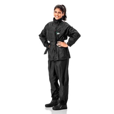 Imagem de Conjunto Capa De Chuva Nylon Feminino Forro Moto Pantaneiro