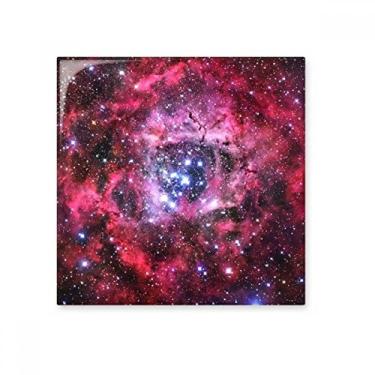 Imagem de Azulejo de cerâmica com padrão de roseta de monóculo vermelho rosa brilhante decalque decorativo de tijolos esmaltados