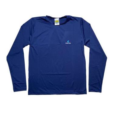 Imagem de Camiseta Com Proteção Uv+ Mar&Cia Adulto - Azul Marinho - Mar & Cia