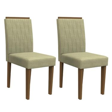 Imagem de Conjunto 2 Cadeiras Ana Imbuia/ - pr Móveis Marfim