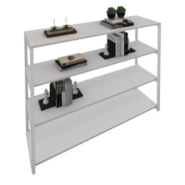 Imagem de Estante para Escritório Marelli Frame Branca 140x40cm