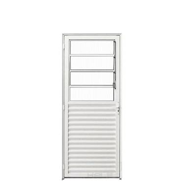 Imagem de Porta de Alumínio com Basculante 210x70cm Lado Esquerdo Hale Esquadrias
