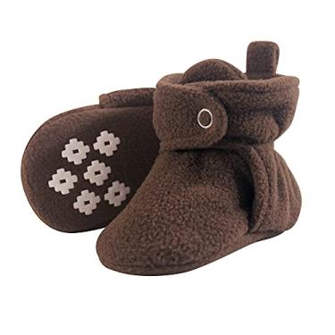 Imagem de Little Treasure Botas de lã unissex aconchegantes para bebês, Marrom, 6-12 meses