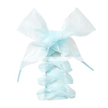 Imagem de Width Flat Silk Satin Shoestrings Ribbon Shoe Laces Sneakers Sport Shoes Lace Bow Fashion Women Shoelaces (Color : Blue)