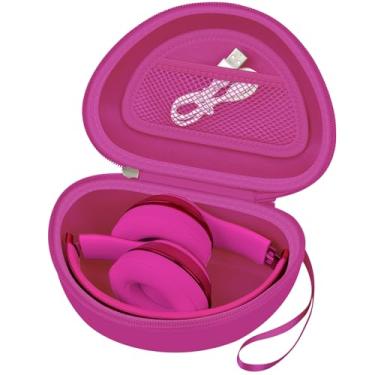 Imagem de Capa de fone de ouvido compatível com fones de ouvido intra-auriculares Beats Solo 4/Studio Pro x Kim Kardashian/Solo3/Studio3/Solo2/Solo Pro Bluetooth - Rosa Vermelha